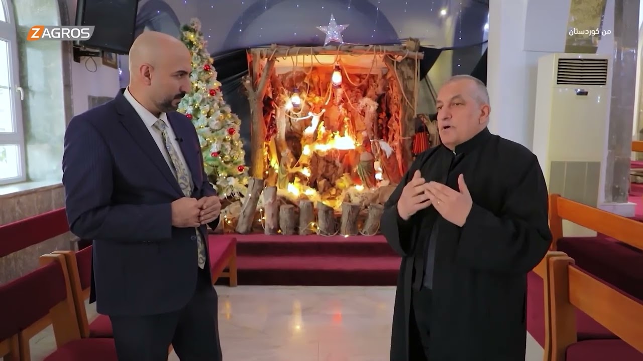 فيديو | استقبال اعیاد المیلاد فی كنسیة القدسین "بطرس وبوليس" بدهوك