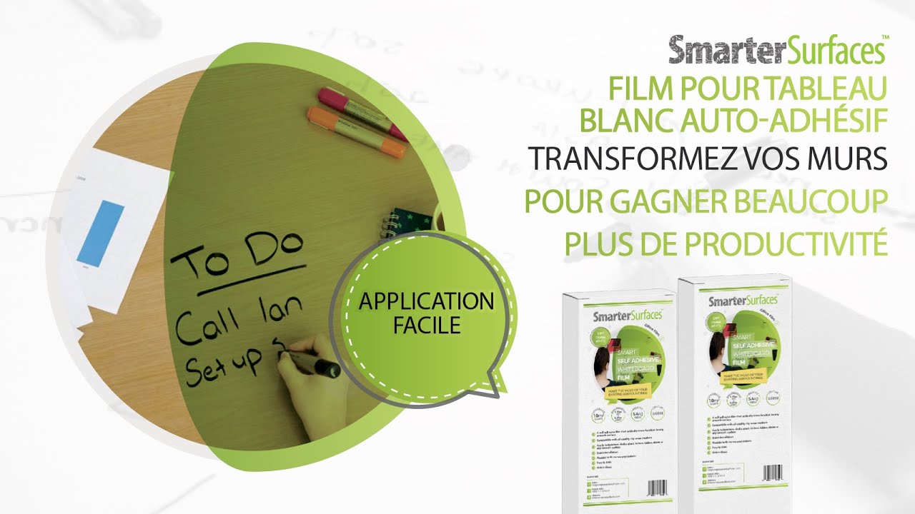 Film adhésif pour tableau blanc | Réinventez votre bureau