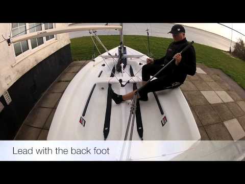 Gybe Centre Main - RYA Training - Learn to Sail - Dinghy Sailing Techniques