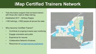 Joining the iMapInvasives Certified Trainers Network