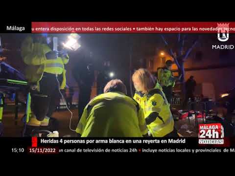 🔴Noticia - Heridas 4 personas por arma blanca en una reyerta en Madrid