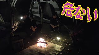 [2026年 春キャンプ 後編]爆風の中のキャンプは危険！？