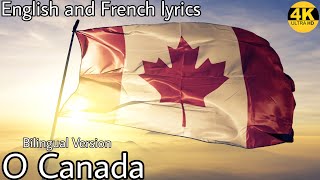 &quot;O Canada&quot; - Canadian national anthem - [English+ French lyrics] [High Quality] - Bilingual Version