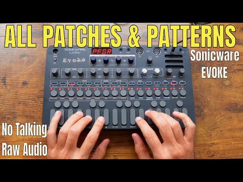 Sonicware EVOKE Sound Demo | Every Patch & Pattern (No Edits, No Talking)