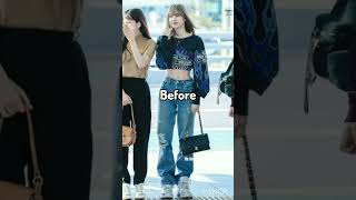 Download lagu Lisa - Airport fashion before VS after CELINE #lisa #blackpink #itsarmlink mp3