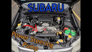 DIY: Subaru Forester Power Steering Pump Tutorial