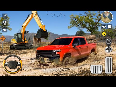 Pickup Truck Off-road Driving Simulator - 4x4 SUV Luxury Prado Driver 3D - Android Gameplay