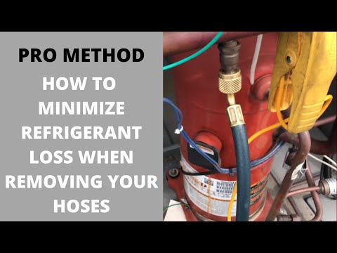 How To Minimize Refrigerant Loss When Disconnecting Service Hoses