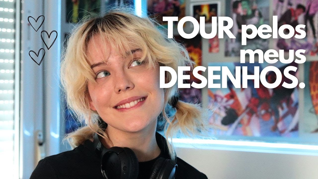 TOUR PELOS MEUS DESENHOS | processos de criação dos meus personagens, traços e rabiscos