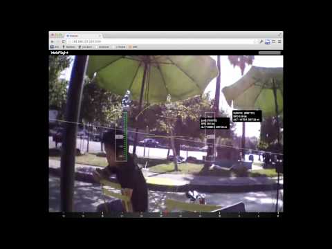 AR.無人機空中交通(ADS-B)疊加在攝影機畫面上 (AR.Drone with air traffic (ADS-B) overlaid on camera feed)