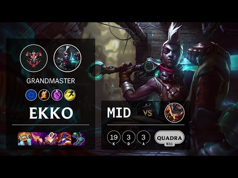 Ekko Mid vs Rumble - EUW Grandmaster Patch 11.3