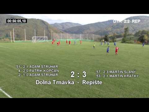 16.10.2016 DolnáTrnávka - Repište 3:8 (2:0) GÓLY