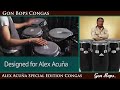 Gon Bops Alex Acuna Special Edition Congas with Remo Skyndeep Heads thumbnail