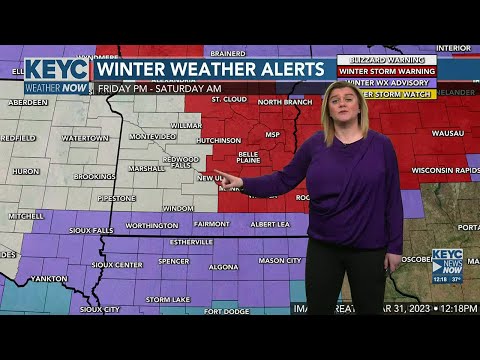KEYC News Now at Noon Forecast Update 3-31-2023 - clipped version