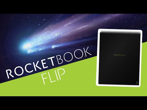 Rocketbook Flip Smart Notebook Bundle (Rocketbook, Pen, Cloth, PenStation)