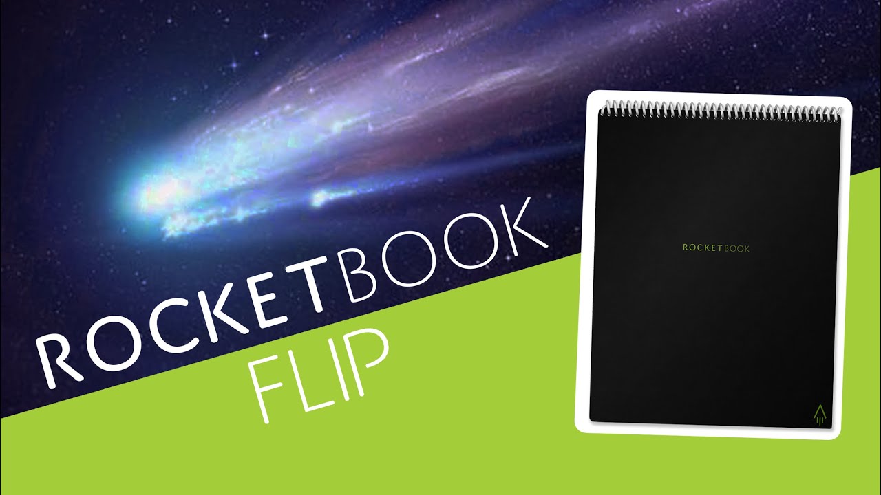 Rocketbook Notizbuch Flip Smart A5, Liniert, Schwarz