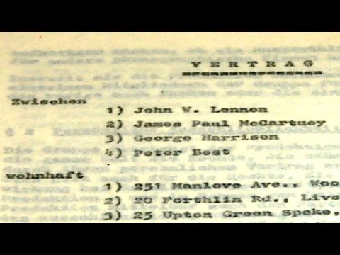 Erster Beatles-Plattenvertrag kommt unter den Hammer