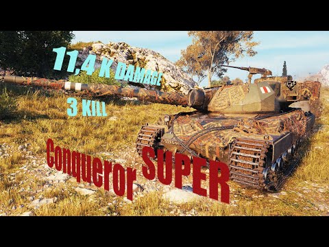 Super Conqueror Rock Conqueror 3 Kills 11,4 K Damage World of Tanks