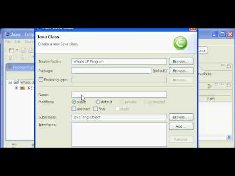 Java Screencast Tutorial 1 Creating A Project And Class In Eclipse