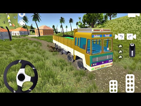 Ashok Leyland Cargo Truck Off-Road Driving : Indian Truck Simulator 3D : Truck Game Android Gameplay