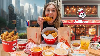 First Timers Eat the ENTIRE MENU at Jollibee in New York City