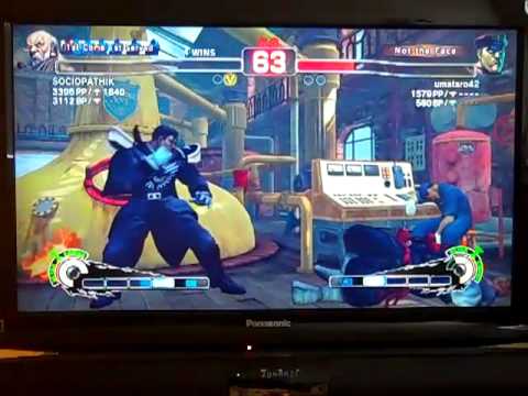 SSF4 AE - umataro42 vs SOCIOPATHIK 011 (Bison vs Gouken)