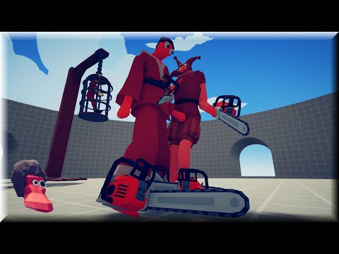 Chainsaw Kick Duo! Taekwondo & Jester vs Fun Mod Units 2v1 - Totally Accurate Battle Simulator TABS