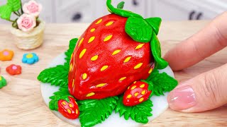 🍓 Realistic Miniature Strawberry Cake Decorating | Mini Cakes Baking 1000+ Miniature Ideas Cake