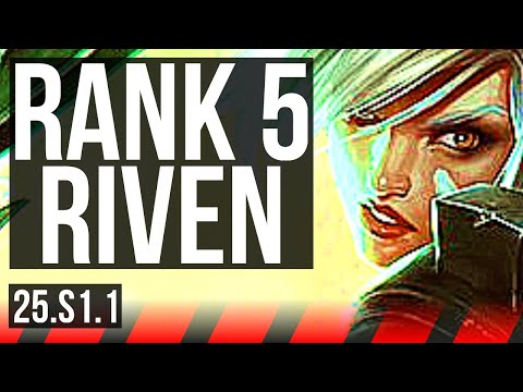 RIVEN vs RYZE (TOP) | Rank 5 Riven | BR Grandmaster | 25.S1.1