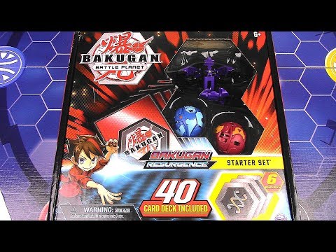 BAKUGAN RESURGENCE DARKUS HYDRANOID 40 CARD STARTER SET!! Bakugan Battle Planet