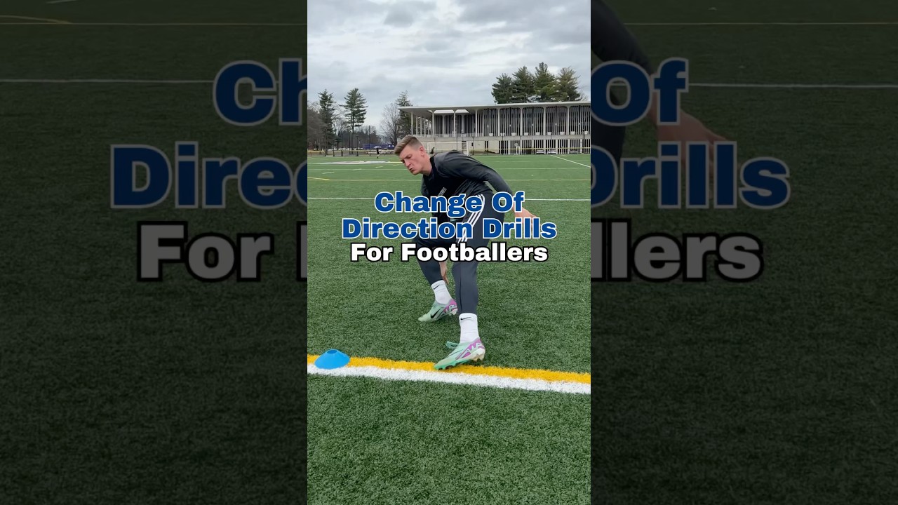 Change Of Direction Drills For Footballers #soccertraining #changeofdirection #speedtraining #soccer