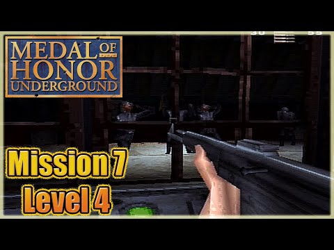 The End Of The Line - Medal of Honor Underground (PS1) - Mission 7 Level 4 - Gameplay Playthrough
