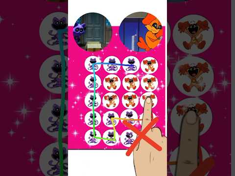 Gatekeeper catnap line connect huggy buggy puzzle #poppyplaytime #shorts #smillingcritters #catnap