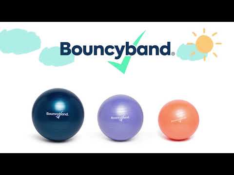 Slide 8 - Bouncyband Balance Ball Chair, Weighted, 22", Navy (video)