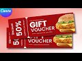 Gift Voucher Design In Canva Discount Voucher Tickets
