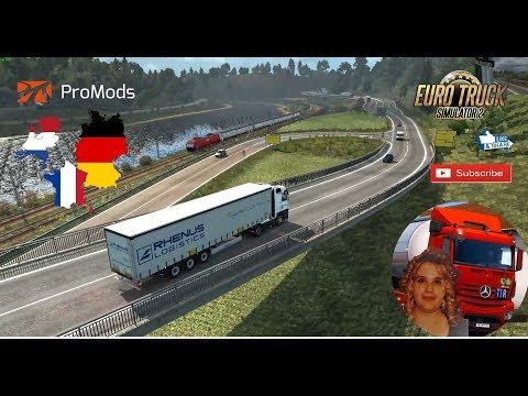 Euro Truck Simulator 2 (1.31) Promods 2.27 Road to Germany mercedes MP3 + DLC's & Mods