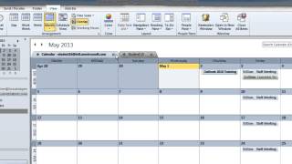 Outlook 2010: Multiple Calendar Viewing Options