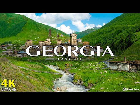 FLYING OVER GEORGIA (4K UHD) - Relaxing Music Along With Beautiful Nature Videos - 4K Video HD