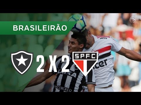 BOTAFOGO 2 X 2 SÃO PAULO - GOLS - 30/09 - BRASILEIRÃO 2018