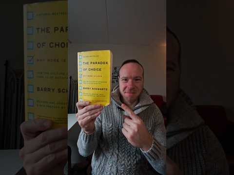 The Paradox of Choice by Barry Schwartz short book review! #booktok