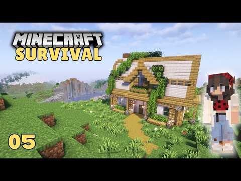 A Small Trading Hall | Let's Play Survival Minecraft | Episode 5