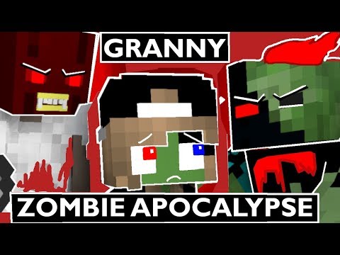 Monster School: GRANNY VS ZOMBIE APOCALYPSE - Minecraft Animation Kids Mobs
