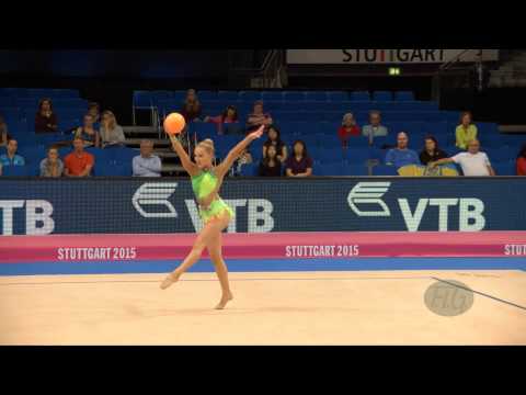 Josefine OLSSON (SWE) 2015 Rhythmic Worlds Stuttgart - Qualifications Ball