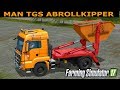 MAN skip truck with container (v1.0 Pummelboer) for Farming Simulator 2017 video 1