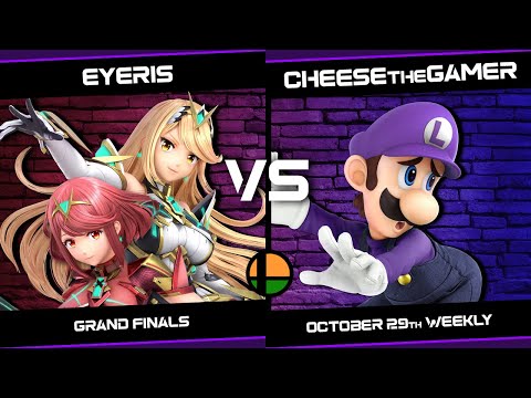 October 29th Weekly - GRAND FINALS - Eyeris (Pyra/Byleth) vs CheesetheGamer (Pokemon Trainer/Luigi)