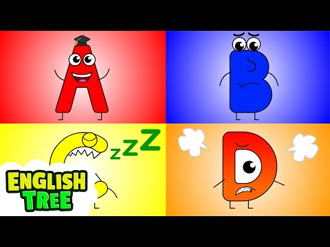 Abc Colors Song | Red A, Blue B | English Tree