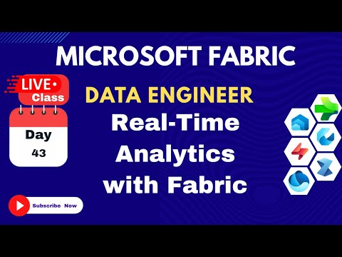 Microsoft Fabric -Live Classes: 43 Real Time Analytics with  Fabric