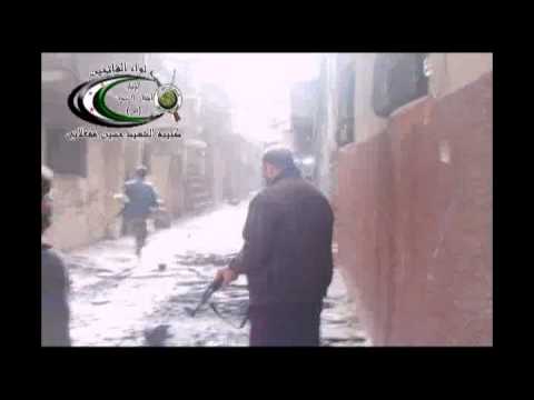 جولة برفقة كتيبة الشهيد حسين مفعلاني بعد السيطرة على عدد من الأبنية في محيط شارع فلسطين في مخيم اليرموك