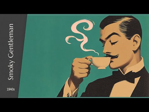 Cafe Noir Espresso — Retro Night Jazz (1940s Tenor Sax & Piano) | for Study & Reading