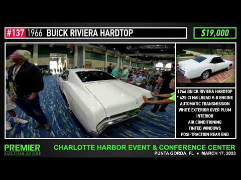 1966 BUICK RIVIERA HARDTOP | Premier Auction Group | March 17, 2023